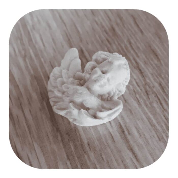 Anjo Busto Aplique em Resina 3,5cm - Imagem 2