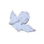 Anjo Busto Aplique em Resina