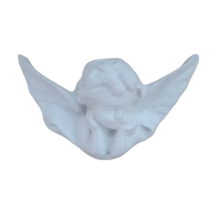 Anjo Busto Aplique Em Resina