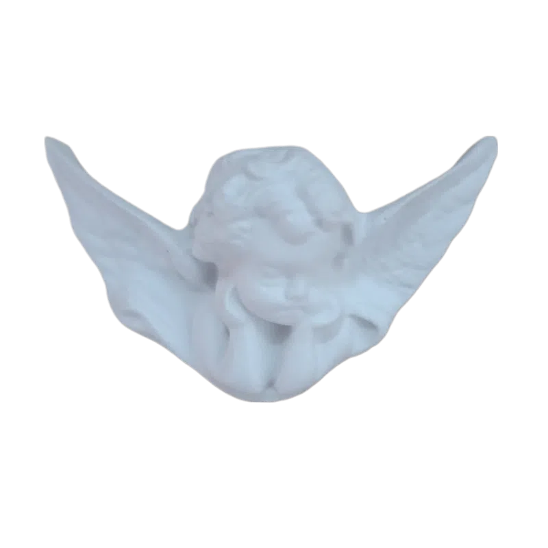Anjo Busto Aplique em Resina 8cm Anjo Busto Aplique Em Resina