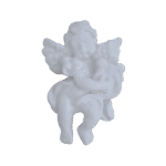 Anjo Harpa Aplique em Resina