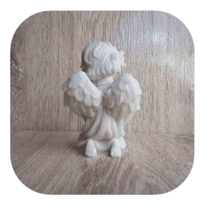 Anjo da Guarda Orando em Resina 12cm - Imagem 3