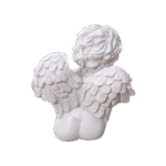 Anjo Sentado Fabricado em Resina