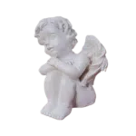 Anjo Sentado Fabricado em Resina