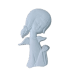 Anjo da Guarda Aplique em Resina