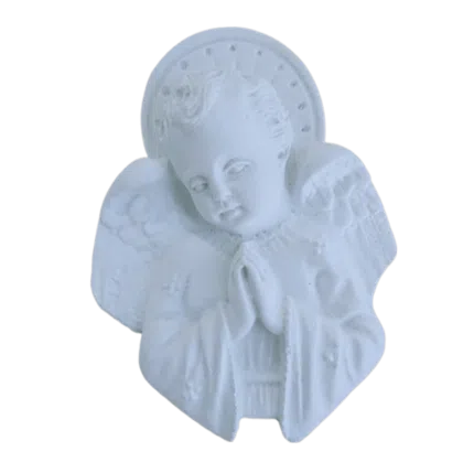 Anjo da Guarda Orando Aplique em Resina