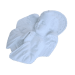 Anjo da Guarda Orando Aplique em Resina