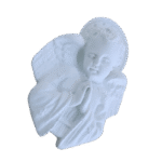 Anjo da Guarda Orando Aplique em Resina