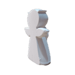 Anjo da Guarda Orando Aplique em Resina 7cm