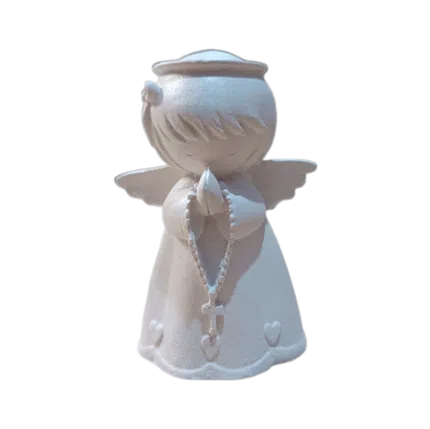 Anjo da Guarda Orando em Resina