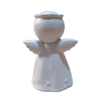 Anjo da Guarda Orando em Resina