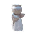 Anjo da Guarda Orando em Resina