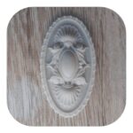 Aplique de Centro Oval Fabricado em Resina 11cm - Imagem 2