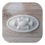 Aplique Centro Oval Fabricado em Resina