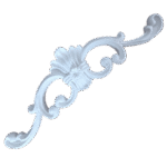 Arabesco Aplique Central em Resina