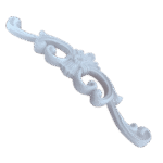 Arabesco Aplique Central em Resina