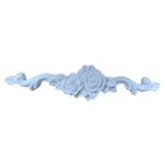 Arabesco Aplique Central Rosa em Resina