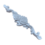 Arabesco Aplique Central Rosa em Resina