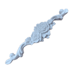 Arabesco Aplique Central Rosa em Resina