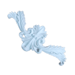 Arabesco Aplique Central em Resina