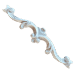 Arabesco Aplique Central em Resina 17cm