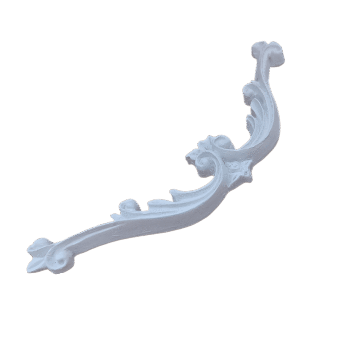 Arabesco Aplique Central em Resina