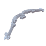 Arabesco Aplique Central em Resina