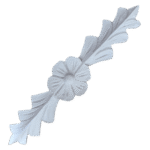 Arabesco Flor Aplique Central em Resina