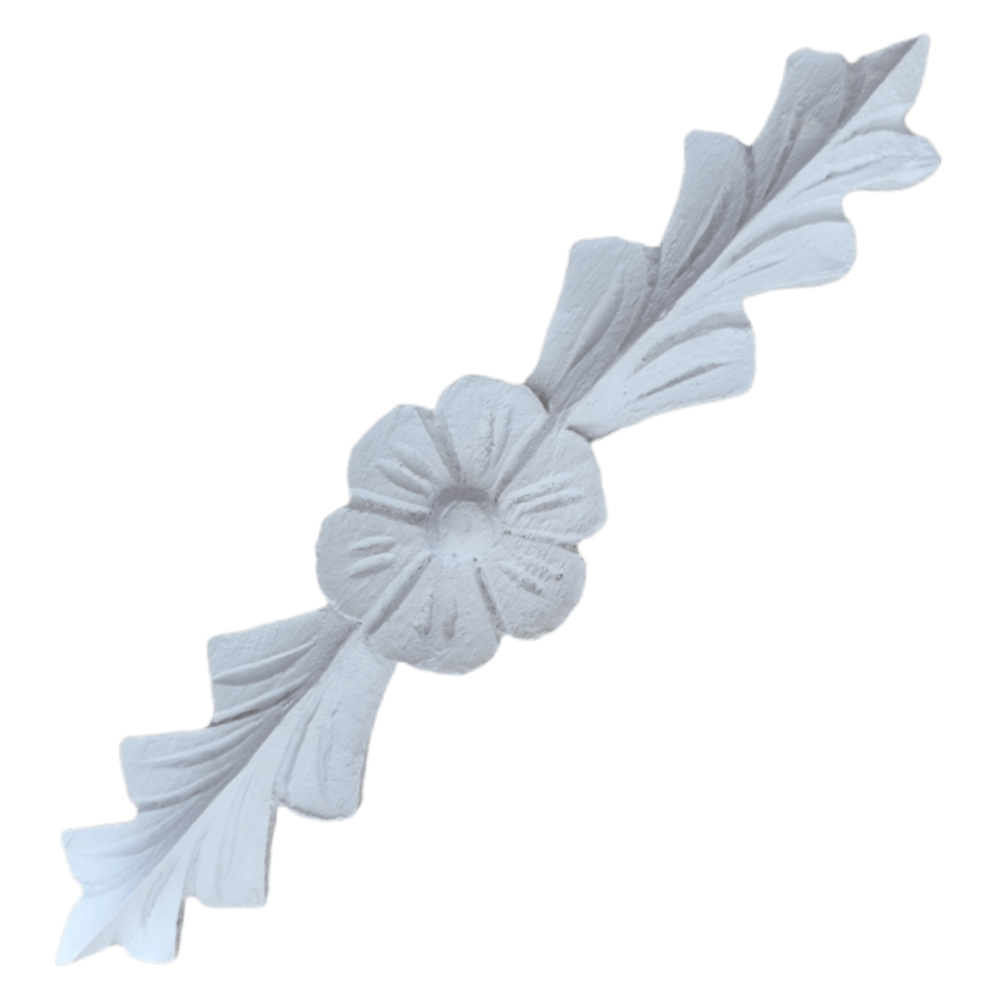 Arabesco Flor Aplique Central em Resina 22cm Arabesco Flor Aplique Central em Resina