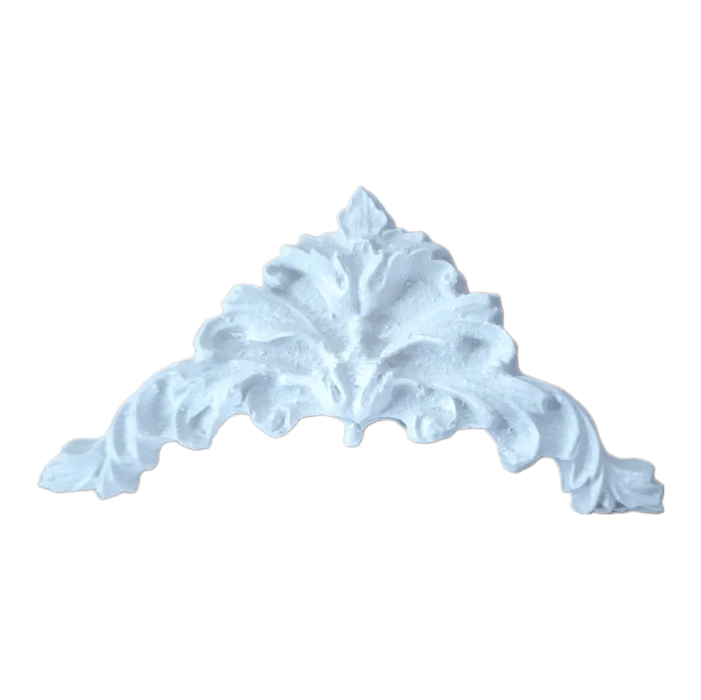 Arabesco de Canto Aplique Colonial em Resina 11cm Arabesco de Canto Aplique