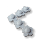 Arabesco de Canto Aplique Flores em Resina