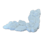 Arabesco de Canto Aplique Flores em Resina 8cm