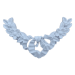 Arabesco de Canto Aplique Laço em Resina