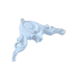 Arabesco de Canto Aplique Tropical em Resina