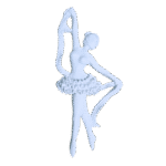 Bailarina Aplique em Resina