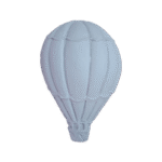 Balão Aplique Confeccionado em Resina