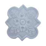 Brasão de Centro Trabalhado em Resina 8cm