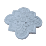 Brasão de Centro Trabalhado em Resina 8cm