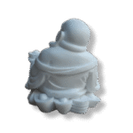 Buda da Fortuna e Sorte Flor de Lotus em Resina 7cm