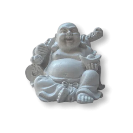 Buda da Prosperidade e Riqueza em Resina 5cm
