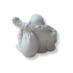 Buda da Prosperidade e Riqueza em Resina 5cm