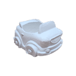 Carrinho Confeccionado em Resina