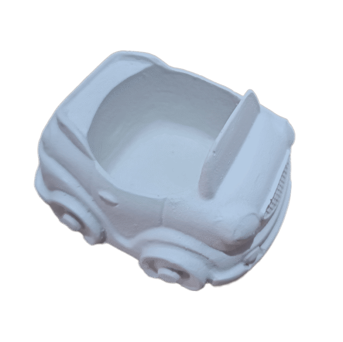 Carrinho Confeccionado em Resina