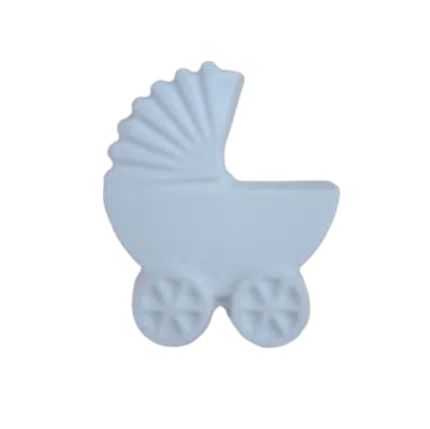 Carrinho de Bebê Aplique em Resina