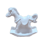 Cavalinho Confeccionado em Resina