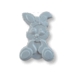 Coelho Aplique Confeccionado em Resina