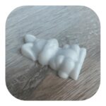 Coelho Aplique em Resina 7,5cm - Imagem 2