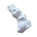 Coelho Aplique em Resina