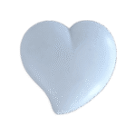 Coração Aplique Confeccionado em Resina