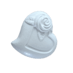 Coração Aplique em Resina